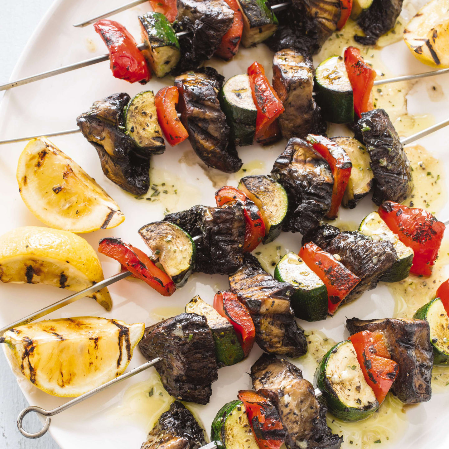 Food Column ATK Grilled Vegetable Kebabs